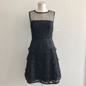 Lilly Pulitzer Kasee Dress Size 2 Black Onyx Lace Sleeveless Wedding Guest